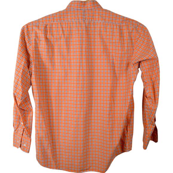 LINCS David Chu XL Orange Plaid Button Down Shirt - Picture 5 of 6